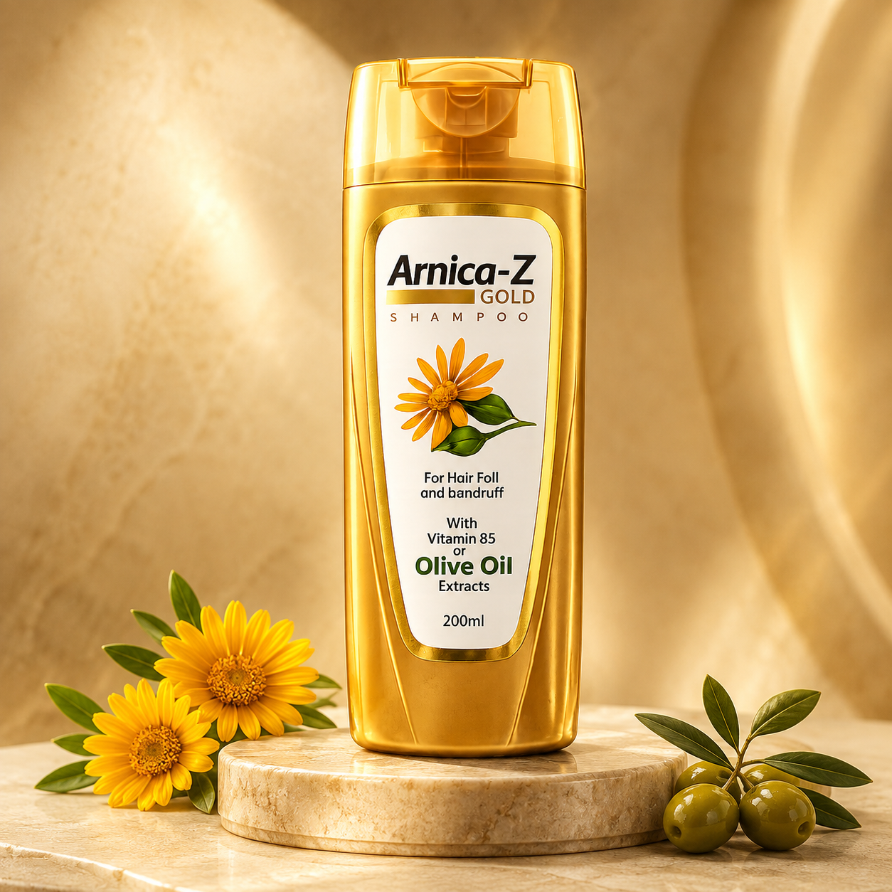 Dr. Zia Naturals Arnica Hair Fall & Dandruff Control Shampoo – Natural Scalp Care 200ml