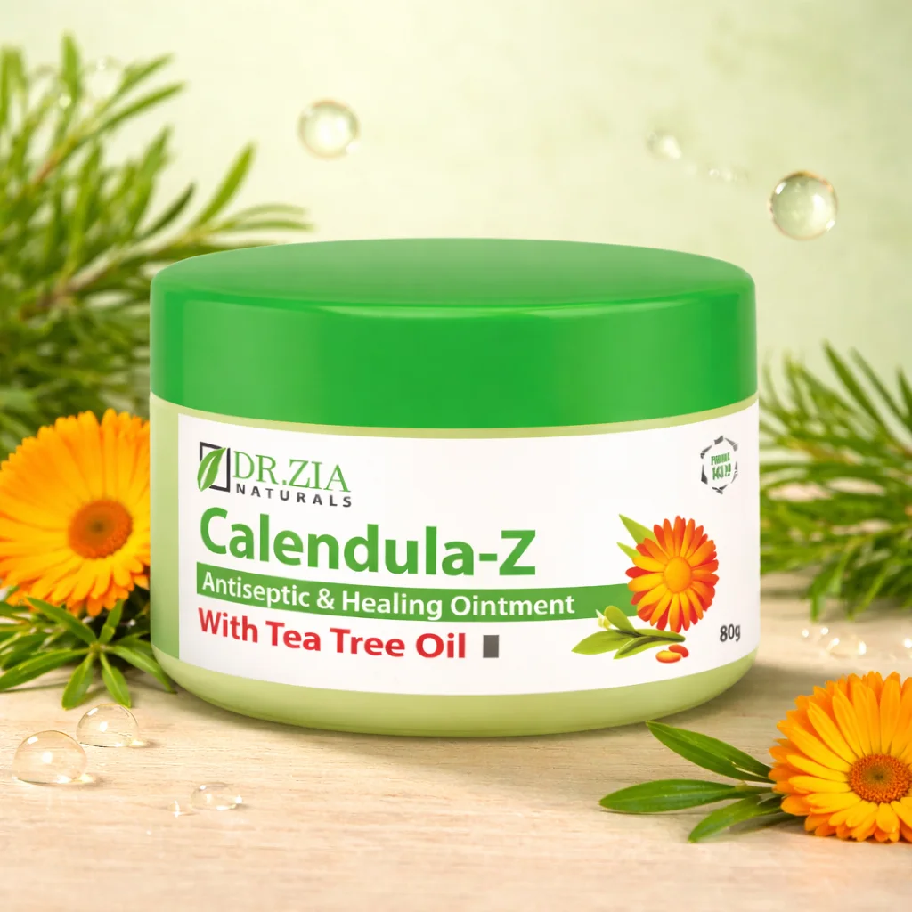 Dr. Zia Naturals Calendula Ointment – Natural Healing for Cuts & Wounds 50g