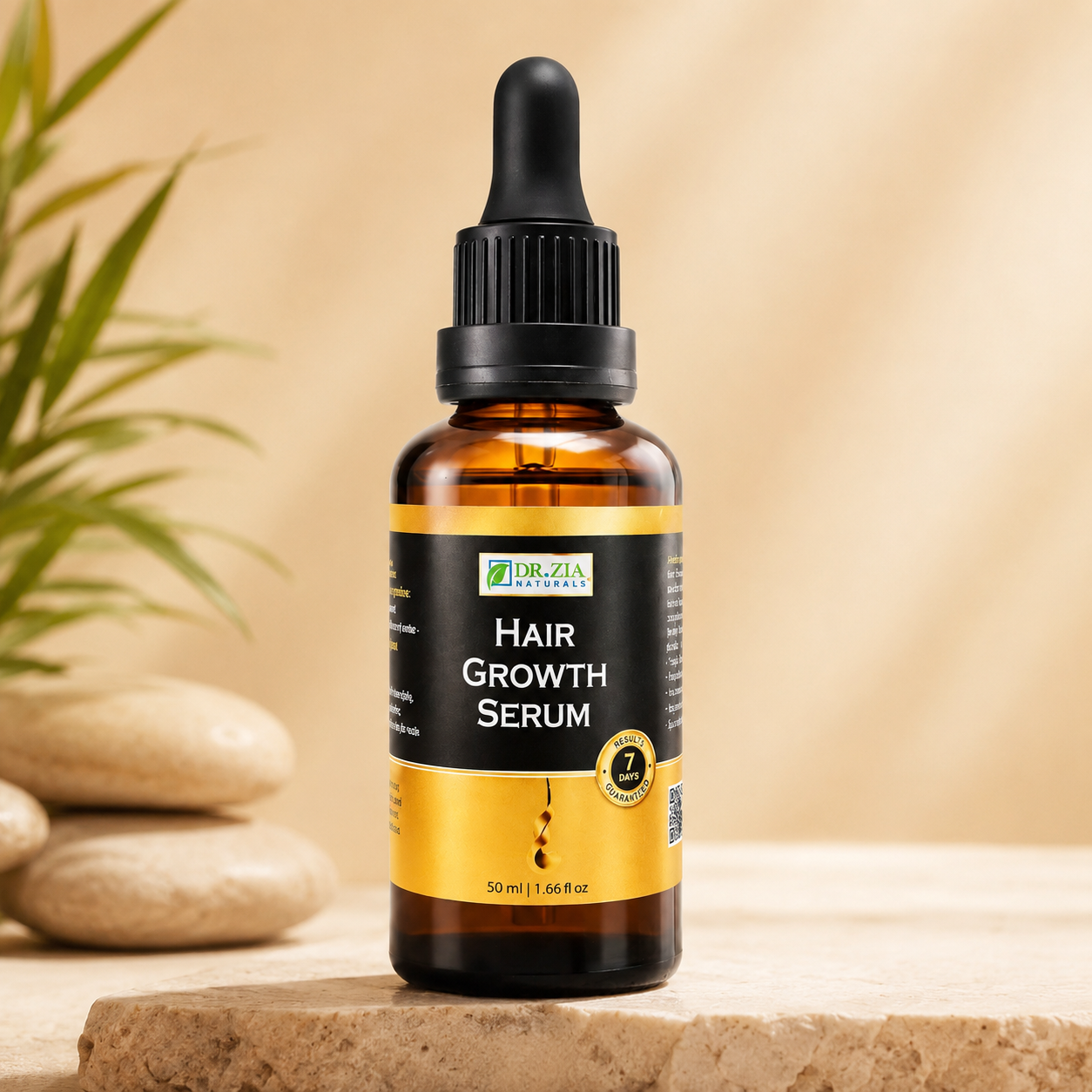 Dr. Zia Naturals Hair Growth Serum – 50ml For Fuller, Thicker & Healthier Hair