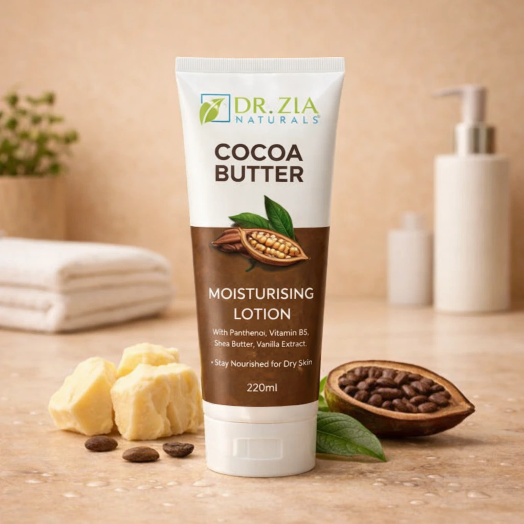 Dr. Zia Naturals Cocoa Butter Moisturising Lotion 220ml