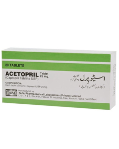Acetopril 25mg Tablets (20s)