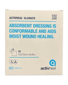 Activheal Alginate Dressing 10X10Cm (10s)