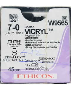 Vicryl 7 0 W9565 12s